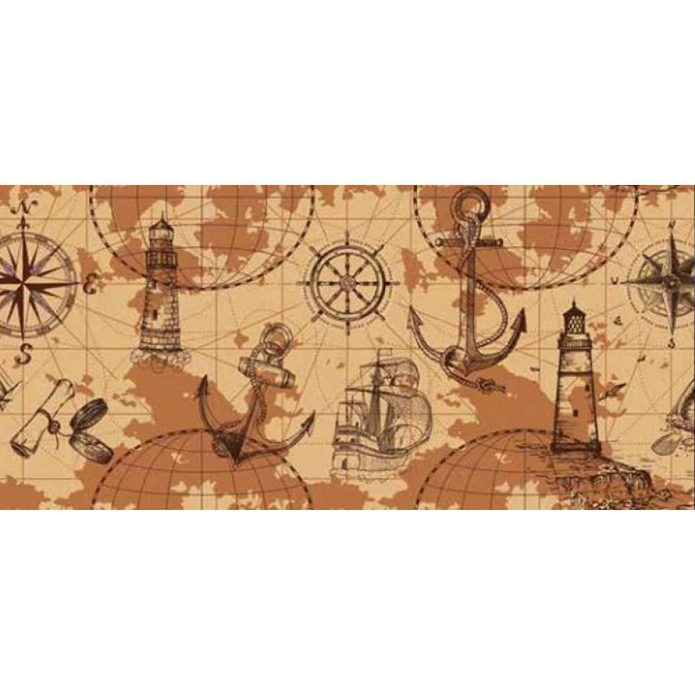 wohndirekt Küchenläufer Nautica Design • von 50cm bis zu 10m • zuschneidbar • waschbar Fabrik Onlineshop