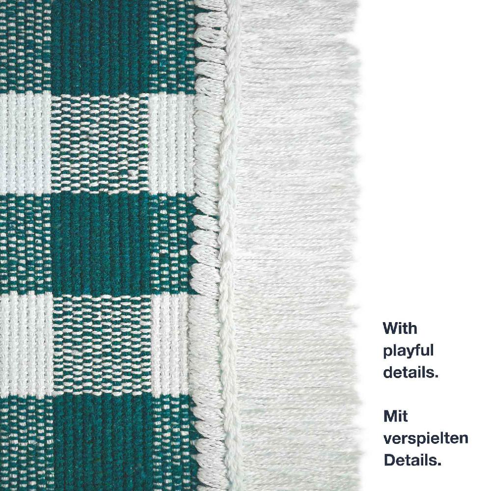 wohndirekt Küchenteppich Matrix Kariert • 100% Baumwolle • 3 Größen Sonderangebot