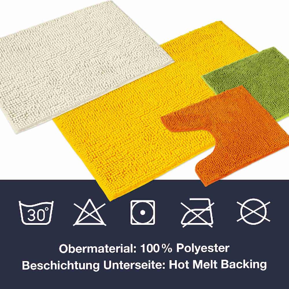 wohndirekt Badteppich PARIS • Weiche Badematte• 5 Größen • zum Set kombinierbar Vatertagsangebot