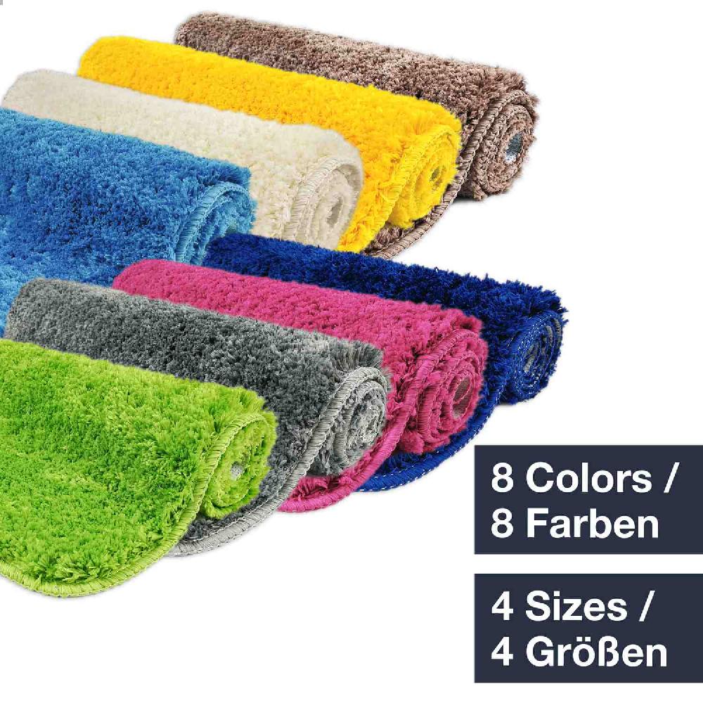 wohndirekt FLORENZ • Hochflor Badteppich • 4 Größen • zum Set kombinierbar
