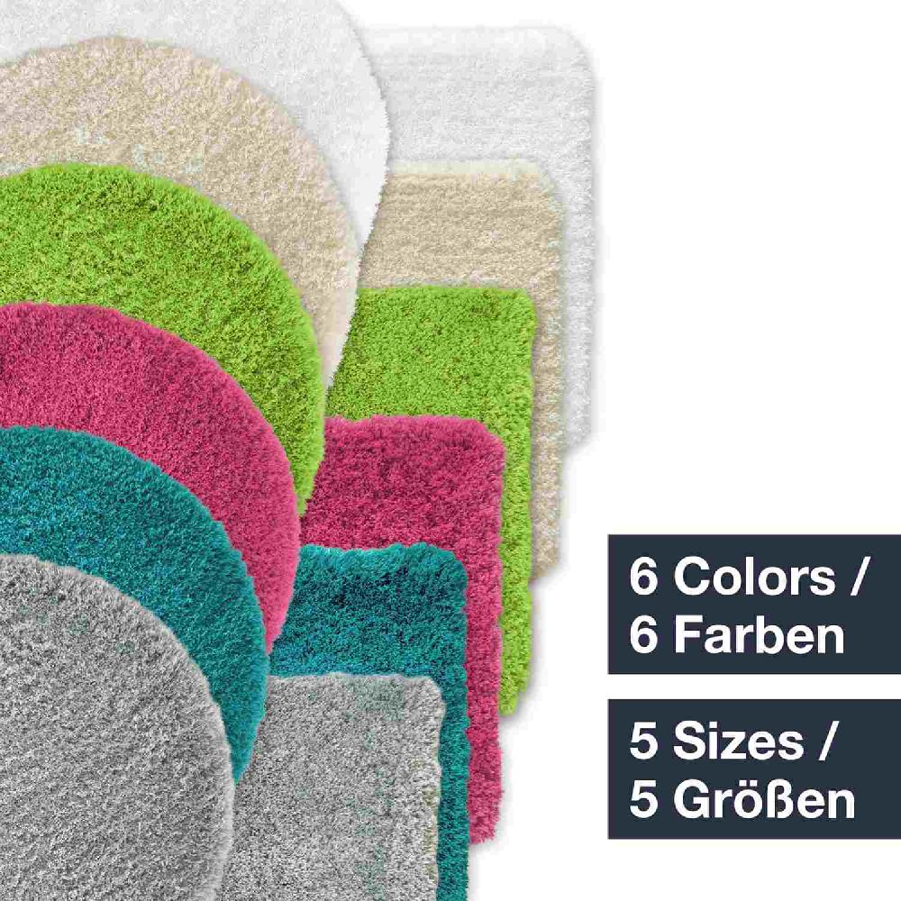 wohndirekt MALMÖ • Hochflor Badteppich • auch in Rund • 5 Größen