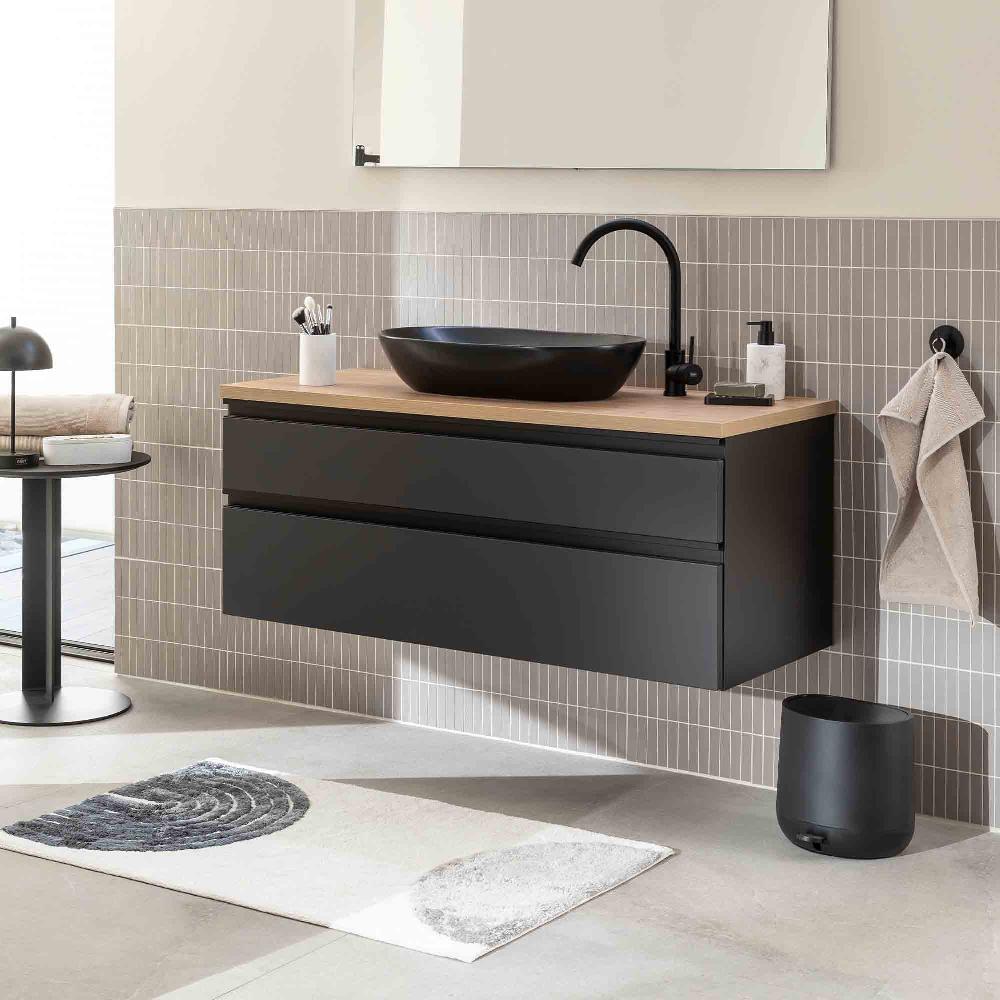wohndirekt Badematte BARBADOS SEMI-CIRCLE LINIEN in 2 Größen Saisonale Angebote