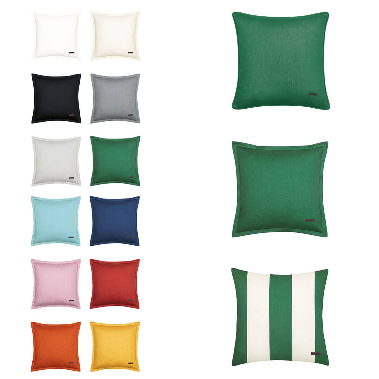 wohndirekt Zierkissenhülle Neo • einfarbig oder mit Längsstreifen • aus "Better Cotton" nachhaltiger Baumwolle • 2 Größen Super Sparpreis
