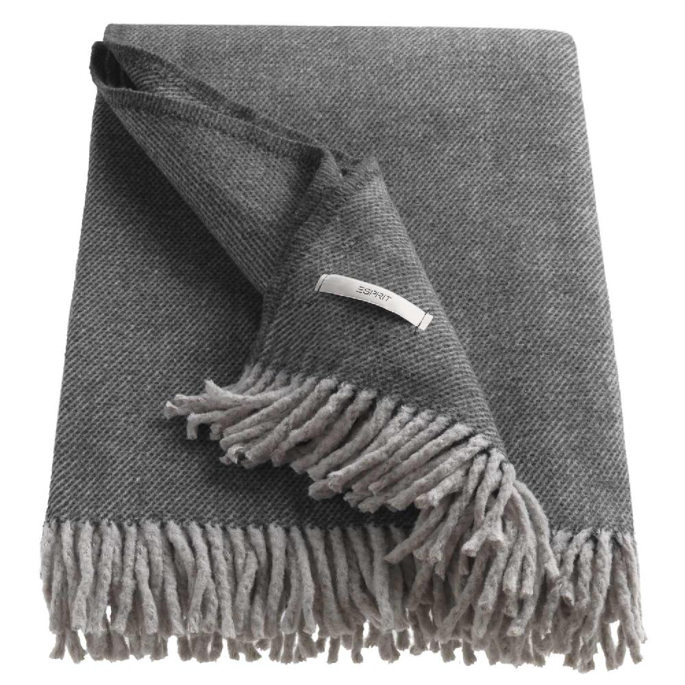 wohndirekt Kuscheldecke Jade • zweifarbiges Minimuster • Baumwollanteil recycelt • 140 x 200 cm Black Friday Preise