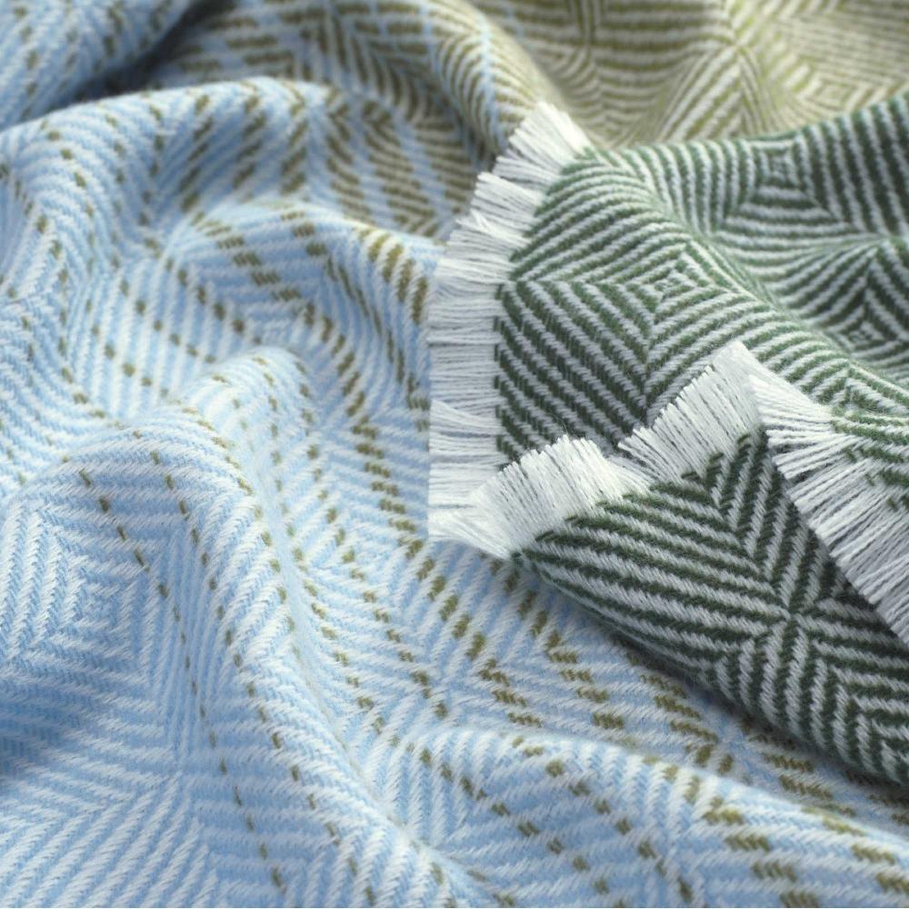 wohndirekt Mehrfarbiges Jacquard Plaid August 150x180 cm Verkauf