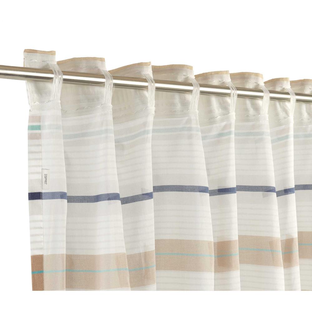 wohndirekt Schlaufenvorhang Janny transparent mit Streifen im Angebot