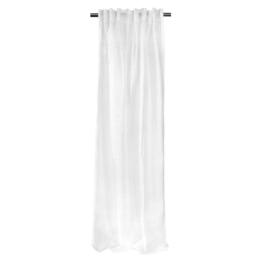 wohndirekt Schlaufenvorhang Bethany transparent mit Ausbrenner