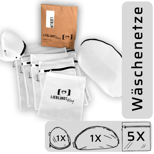 wohndirekt Wäschenetze 7er Set • schützt vor Waschschäden • inkl. BH und Schuh Netz Sonderangebot