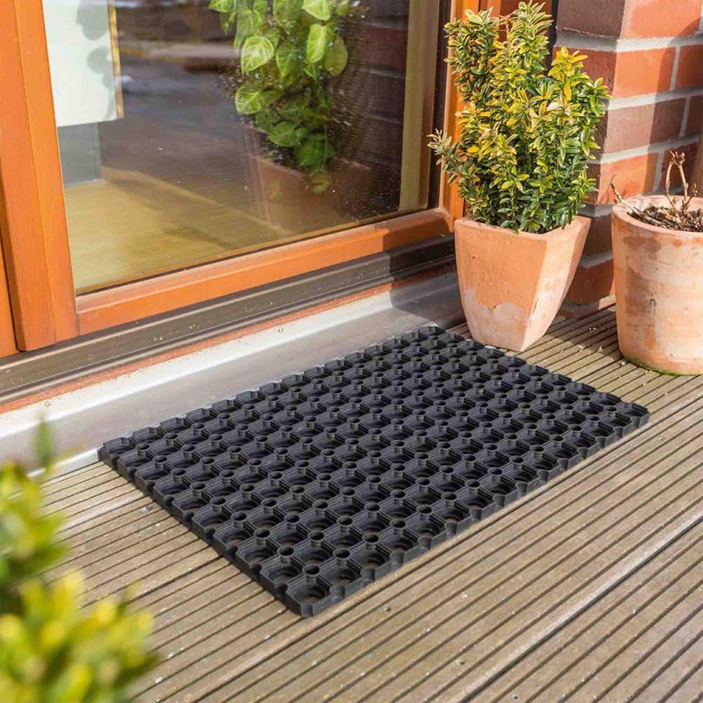 wohndirekt Fußmatte Außen QUADRO in 3 Größen Letzte 3 Tage