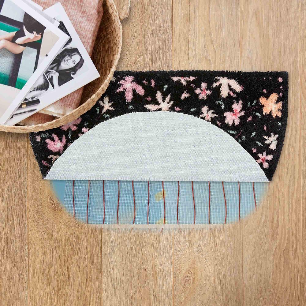 wohndirekt Fußmatte innen PURE & SOFT halbrund in 7 Designs Bis zu 65% Rabatt