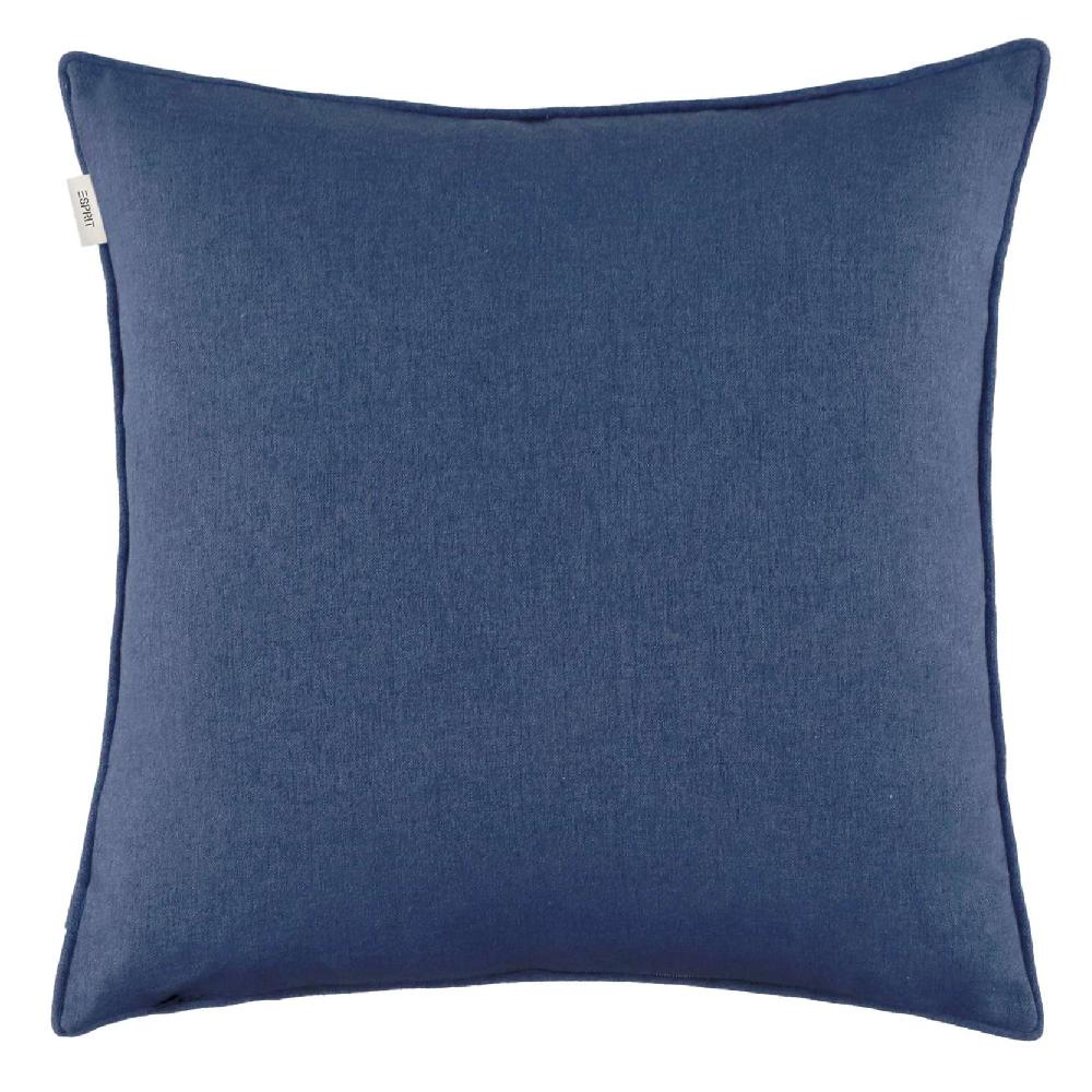 wohndirekt Kissen Alisa mit Denim-Applikation 45x 45 cm Kostenloser Versand international