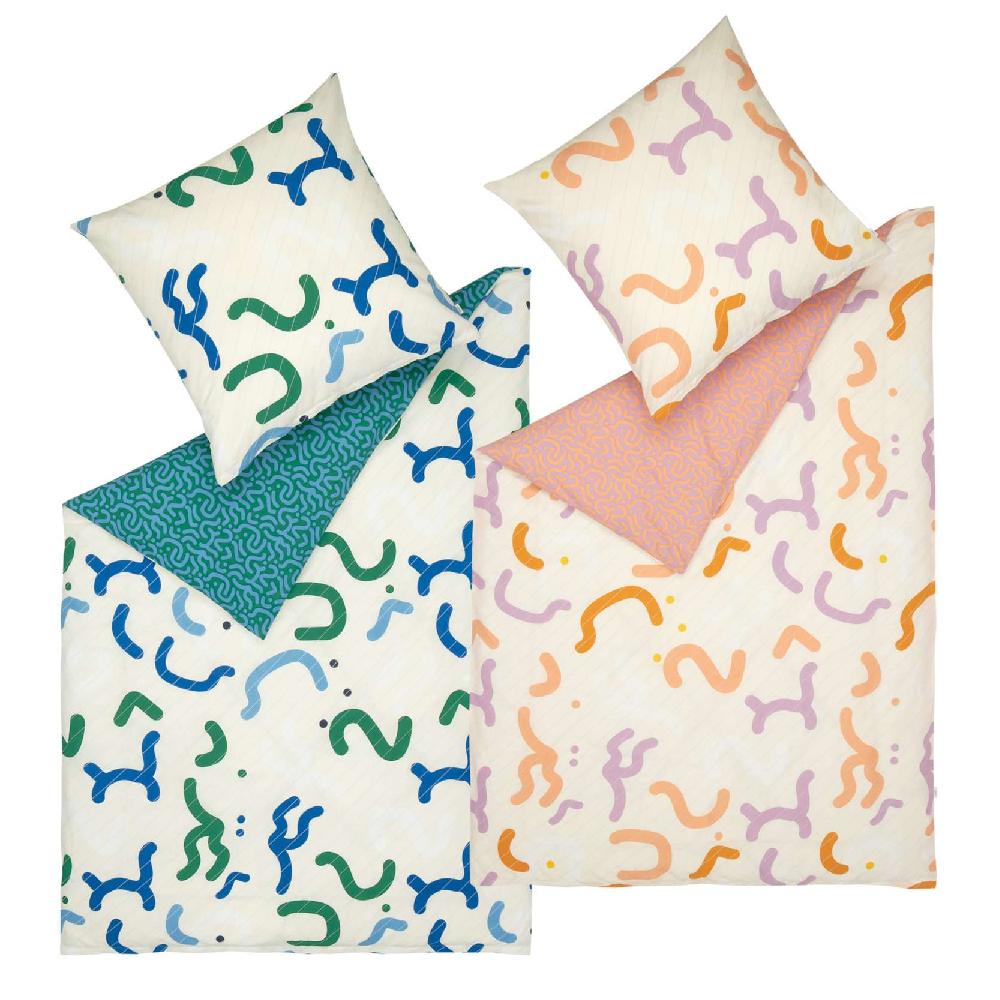 wohndirekt Renforce Bettwäsche Crinkles mit Formdesign