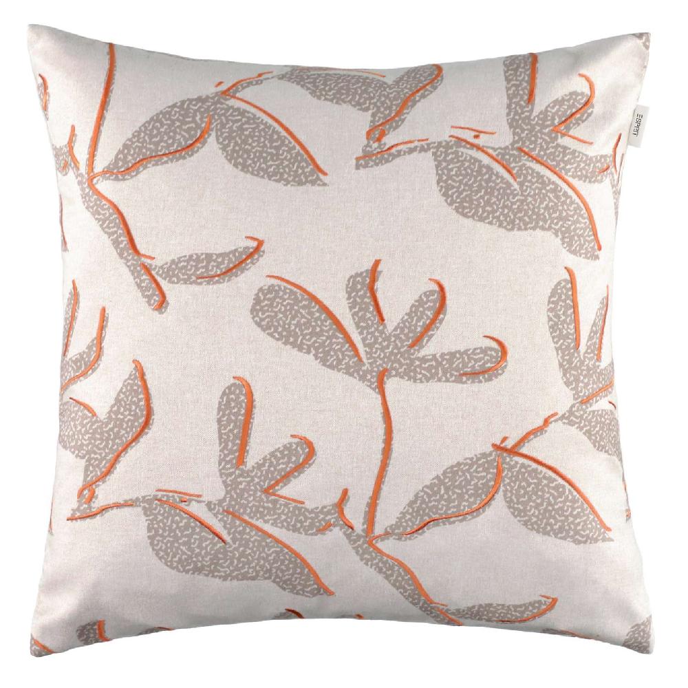 wohndirekt Kissen Babette mit floraler Stickerei 45x45 cm