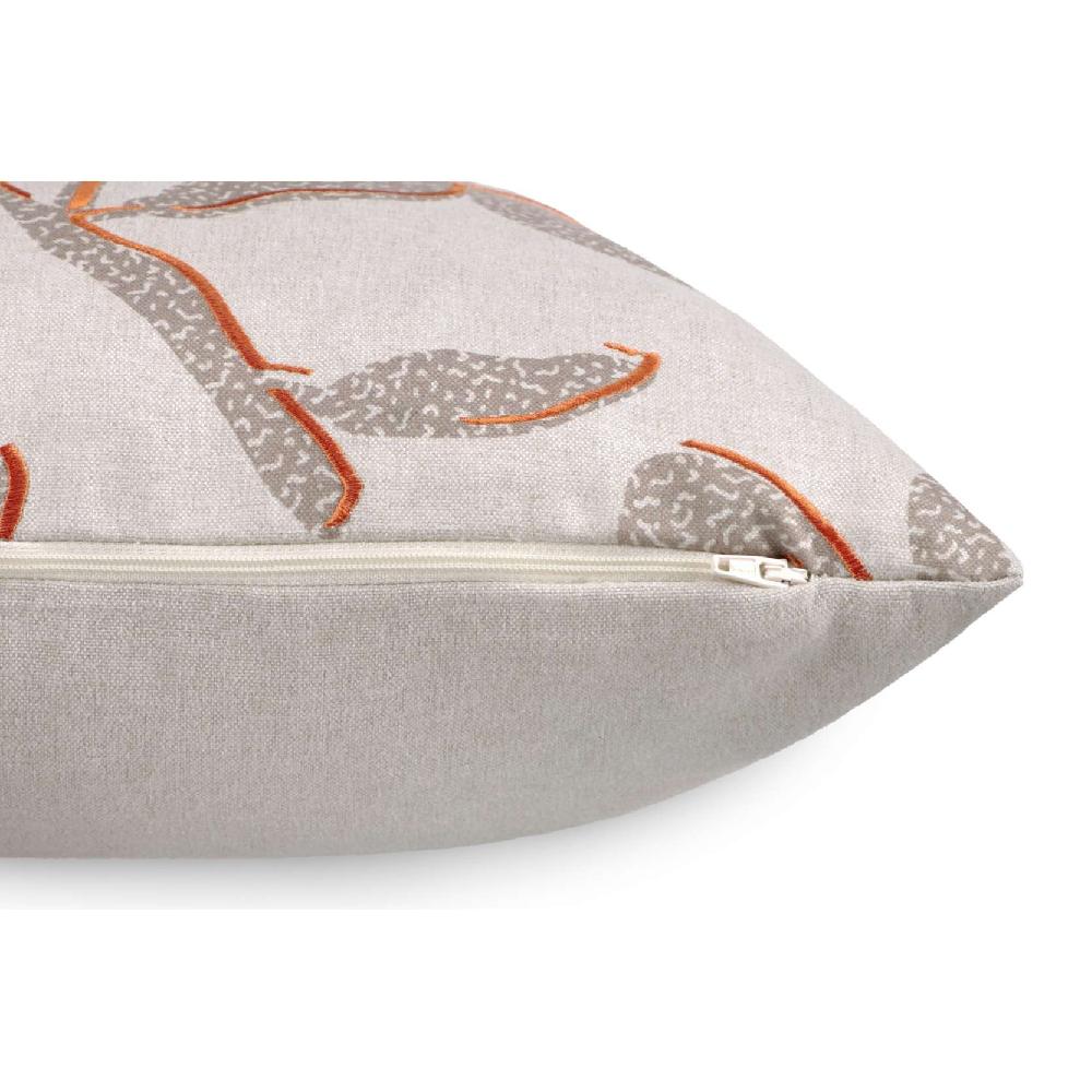 wohndirekt Kissen Babette mit floraler Stickerei 45x45 cm Outlet