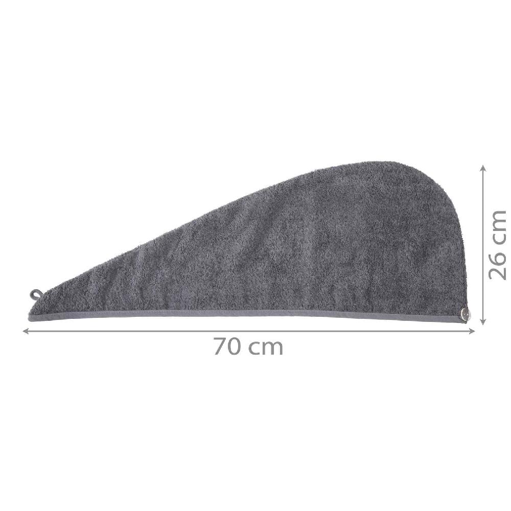 wohndirekt Haarturban aus 100% Baumwolle mit Knopfverschluss Exklusivangebot