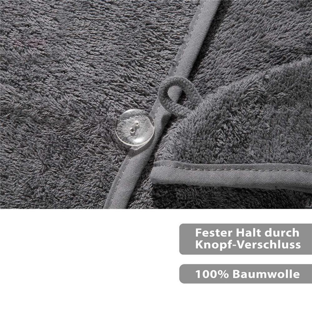wohndirekt Haarturban aus 100% Baumwolle mit Knopfverschluss Exklusivangebot