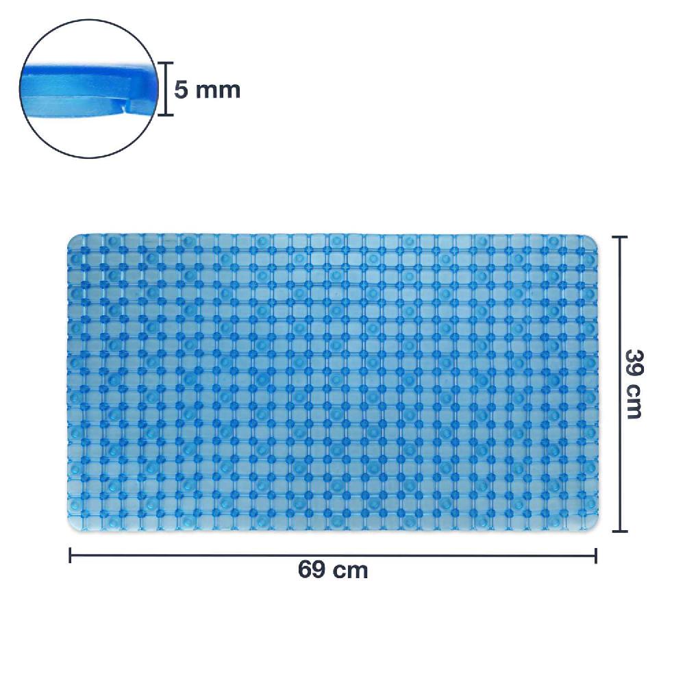wohndirekt Ben Badewanneneinlage 39 x 69 cm Blau Preisnachlass