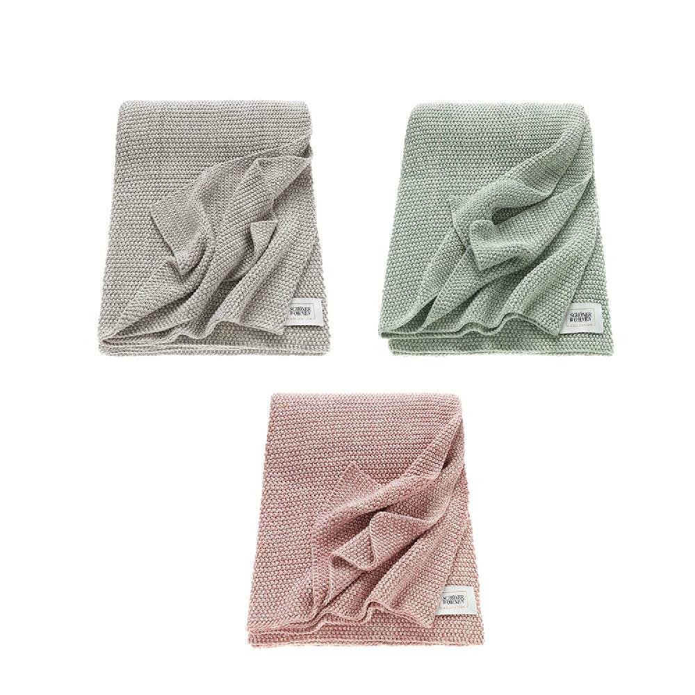 wohndirekt Kuscheldecke Melange • 100% Baumwolle • 130 x 170 cm Osterangebot