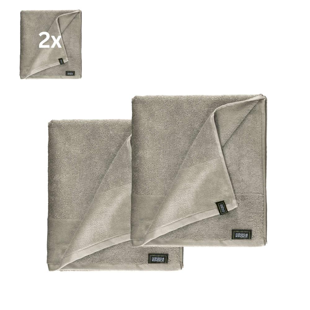 wohndirekt 2er Set Frottee Badetuch – Airtouch Qualität 100% Baumwolle 100x150 cm weich Top Angebot
