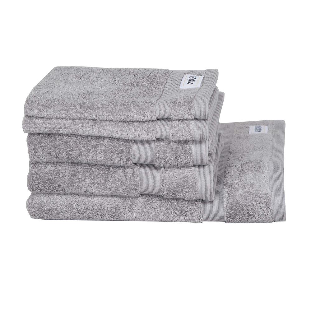 wohndirekt Handtuch 5er Set Cuddly • 2 Gästehandtücher 2 Handtücher 1 Badetuch • 100% Baumwolle Online Outlet