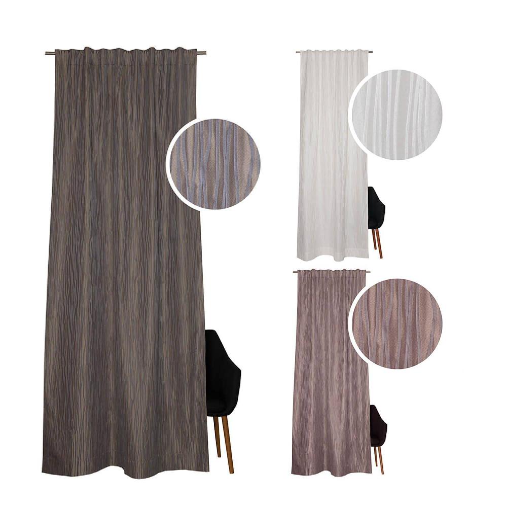 wohndirekt Schlaufenschal Claire • Längswellenmuster in 3D Optik • 130 x 250 cm Exklusive Angebote
