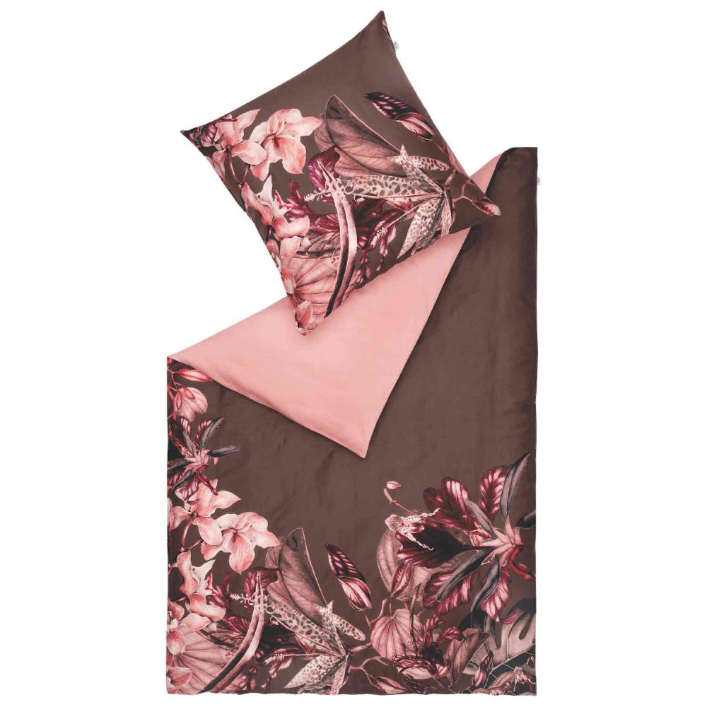 wohndirekt Satin Bettwäsche Amalia mit floralem Design Große Rabatte