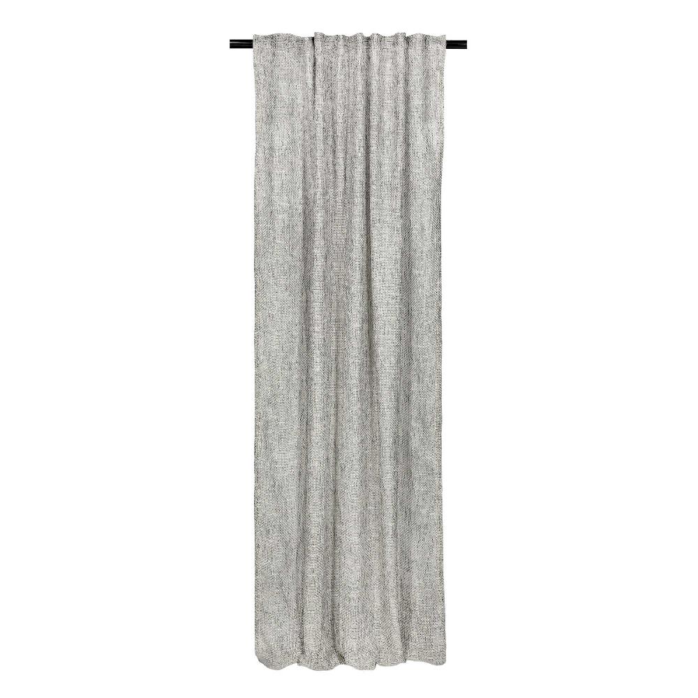 wohndirekt Schlaufenvorhang Bright transparent in Netzlook 130 x 250 cm