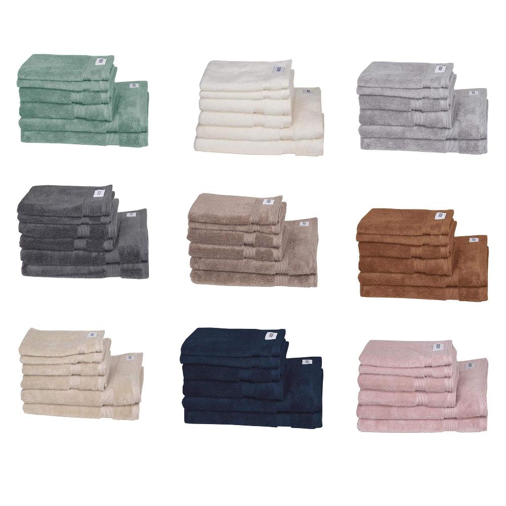 wohndirekt Handtuch 6er Set Cuddly • 2 Gästehandtücher 2 Handtücher 2 Badetücher • 100% Baumwolle