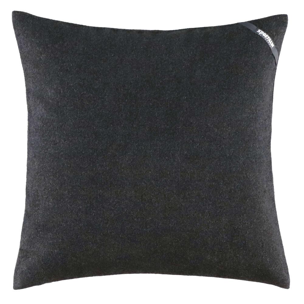 wohndirekt Elegante Kissenhülle in Filzoptik mit charmantem Bouclé-Kitz 40x40 cm Kostenlose Rückgabe