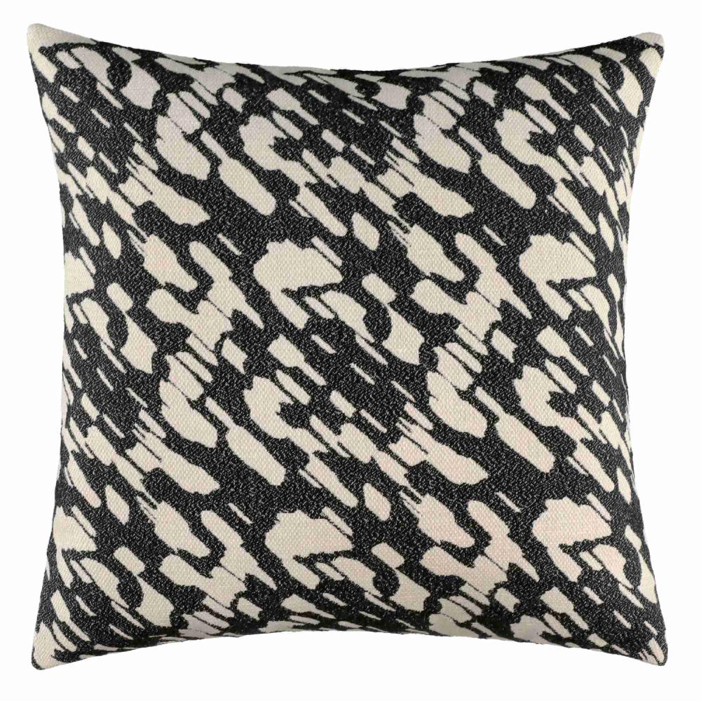 wohndirekt Stilvolle Zierkissenhülle im Schneefall-Design – Beige mit Leinenoptik 45x45cm