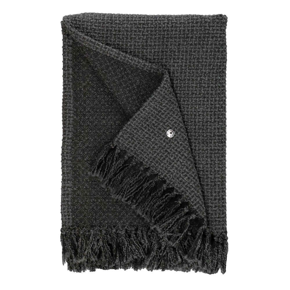 wohndirekt Elegante Wohndecke mit Strukturmuster und Fransen 140x200cm Zeitbegrenzte Promotion