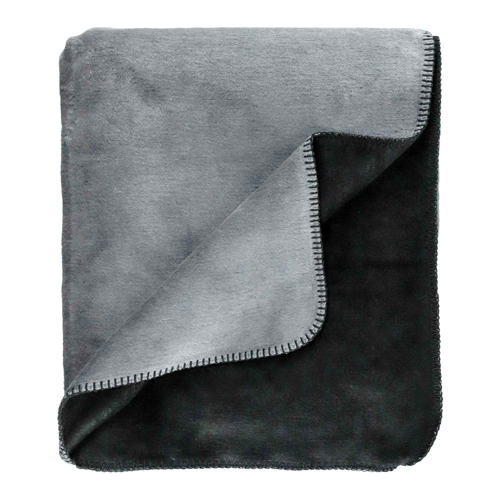wohndirekt Sportalm Fleece-Wohndecke Anthrazit – Eleganz trifft Gemütlichkeit 150x200cm Bis zu 50% Rabatt