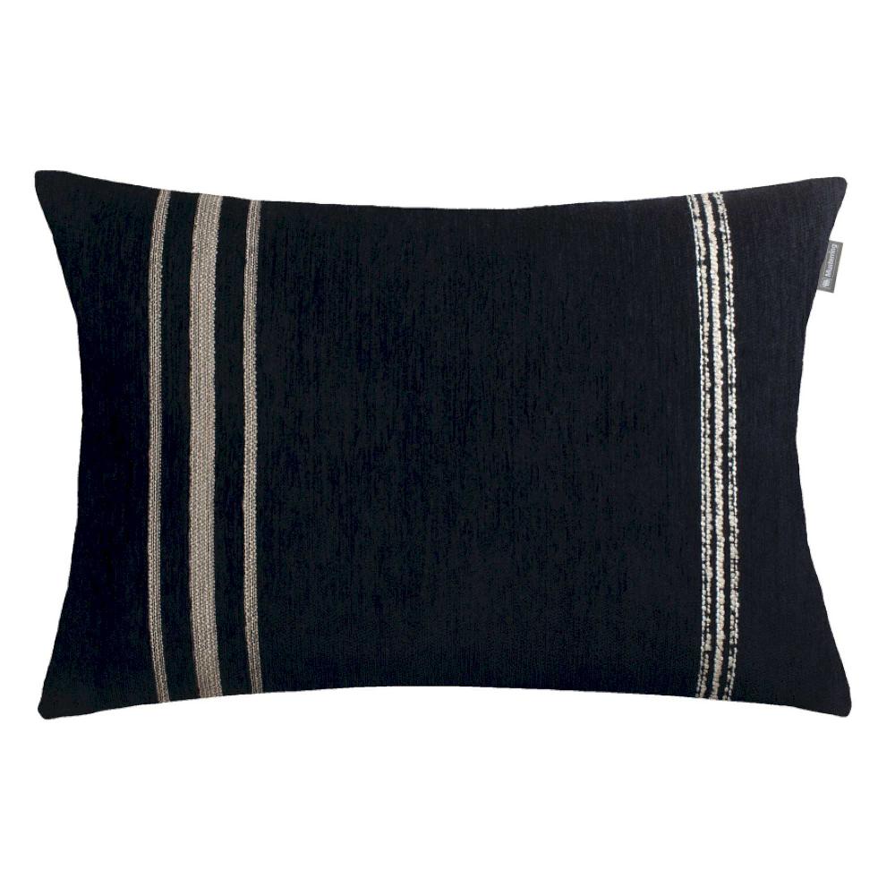 wohndirekt Kissenhülle Square aus Chenille und Boucle Streifen