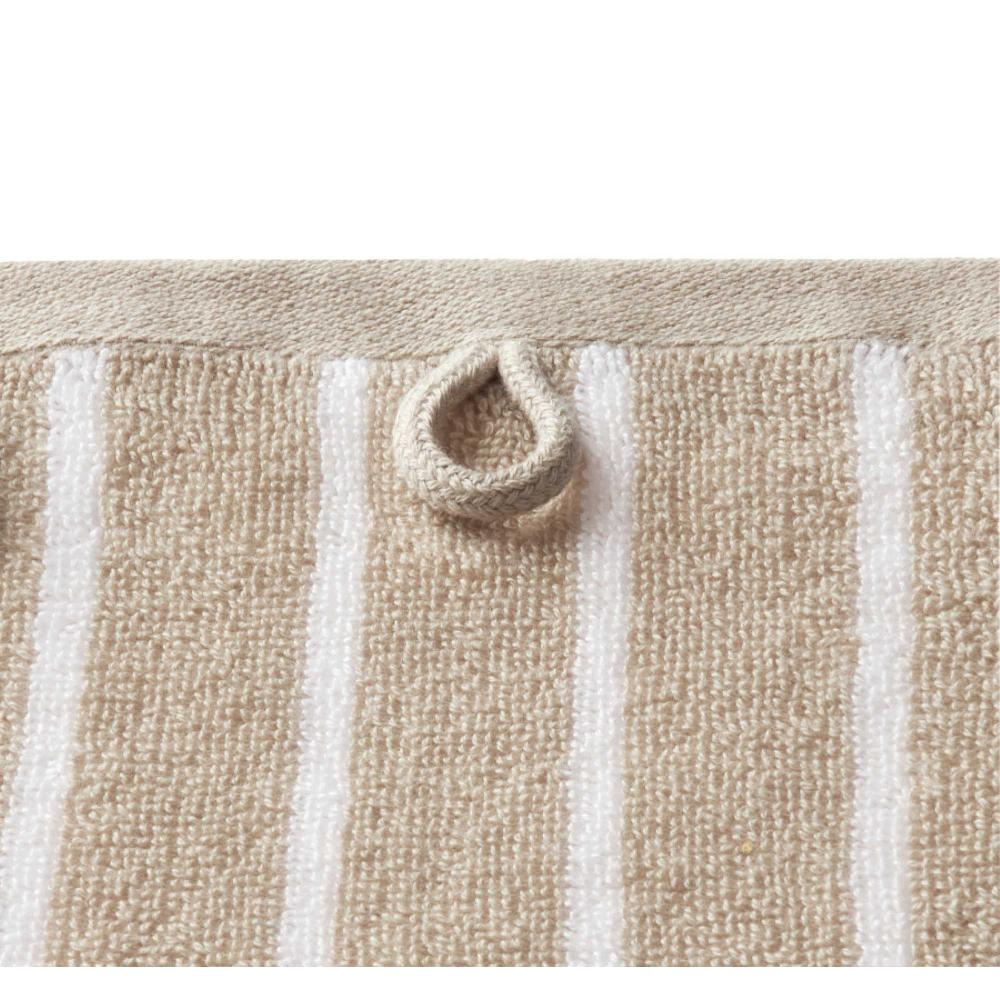 wohndirekt Weiches Jaquard Gästehandtuch Needlestripe mit Streifen Outlet