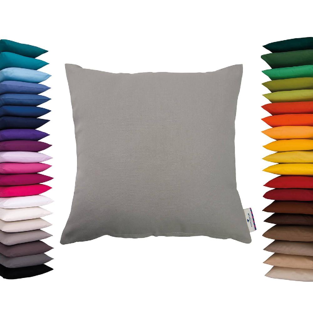 wohndirekt Deko Zierkissenhülle Dove • Uni-Design • 100% Baumwolle • 40x40 cm Versandkostenfrei