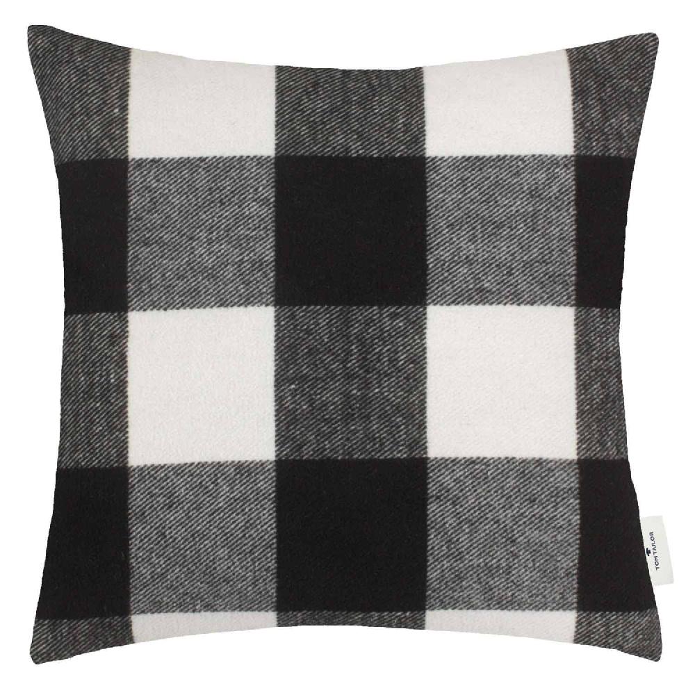 wohndirekt Zierkissenhülle Big Check • großes Karomuster • 100% Baumwolle • 45x45 cm Muttertagsangebot