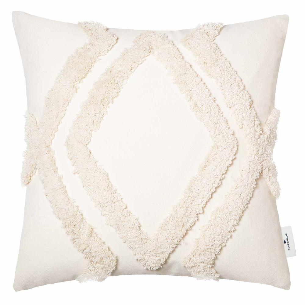 wohndirekt Zierkissenhülle Fluffy Rhombus • 3D Muster • Boho Look • waschbar • 45x45cm Vatertagsangebot