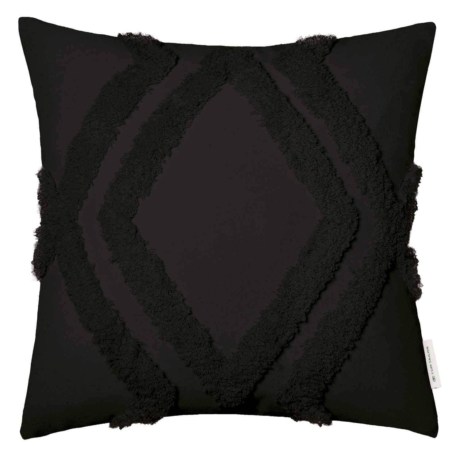 wohndirekt Zierkissenhülle Fluffy Rhombus • 3D Muster • Boho Look • waschbar • 45x45cm Vatertagsangebot