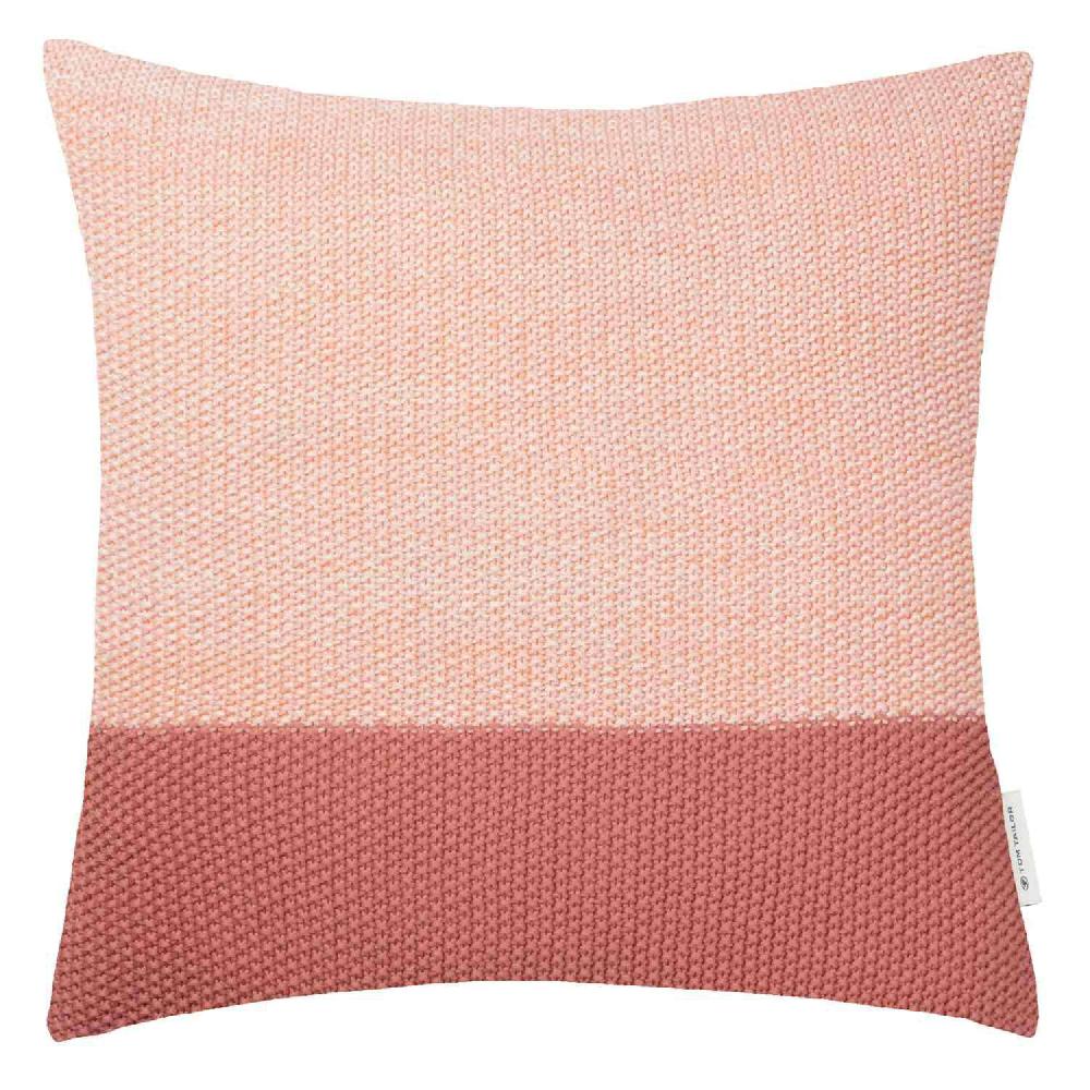wohndirekt Zierkissenhülle Knitted Block • Reißverschluss • 100% Baumwolle • Perlmuster • 45x45cm Online Outlet
