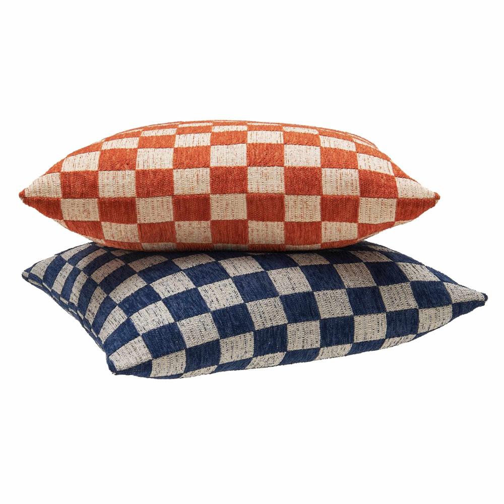 wohndirekt Kissenhülle Checkerbox mit Karomuster 45 x 45 cm