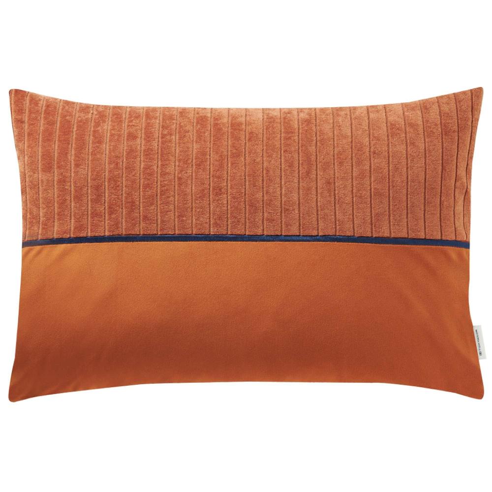 wohndirekt Kissenhülle Cord mit Materialmix 38 x 58 cm Letzter Tag