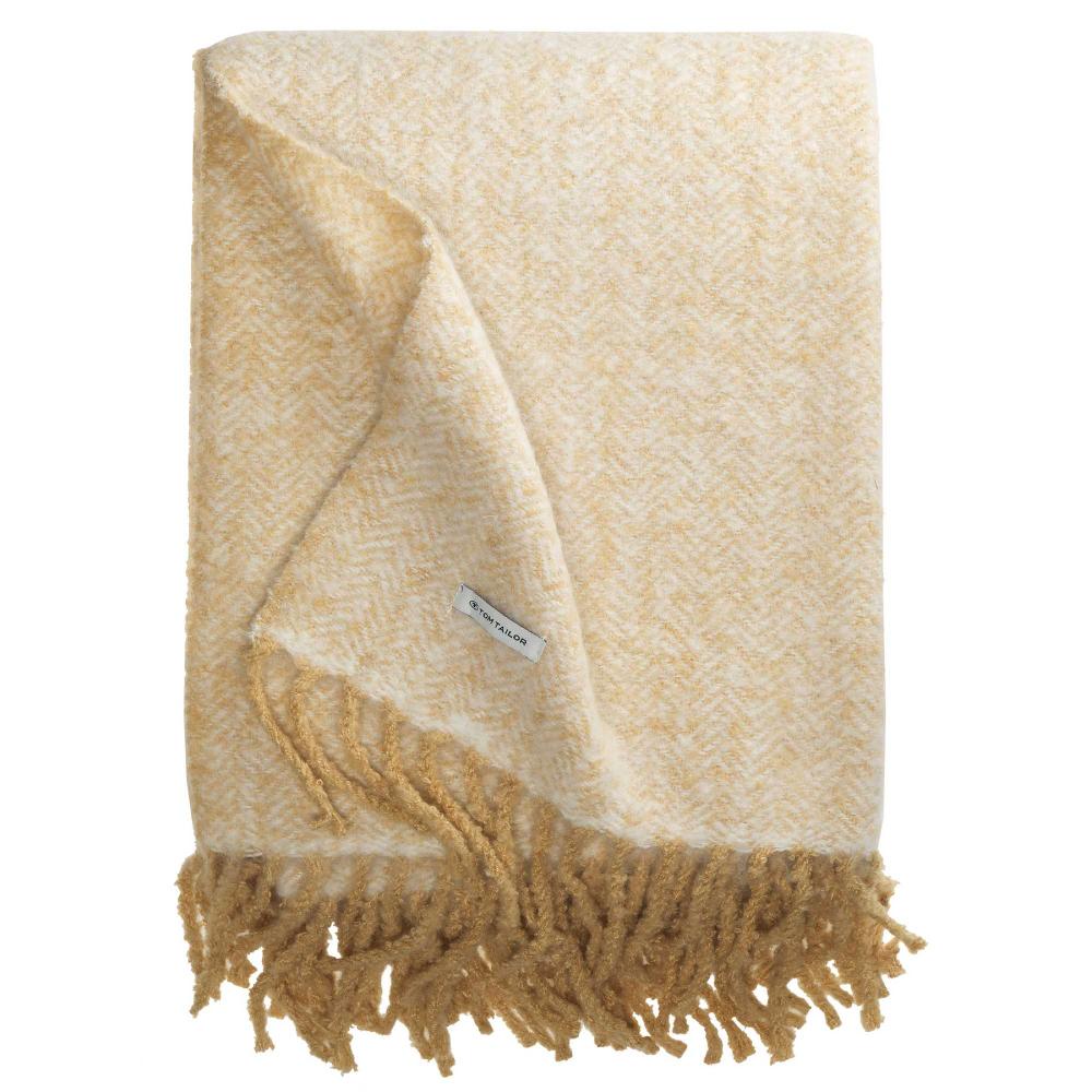wohndirekt TT Plaid WoolyHerringbone mit Fransen 130x170 cm Bis zu 50% Rabatt