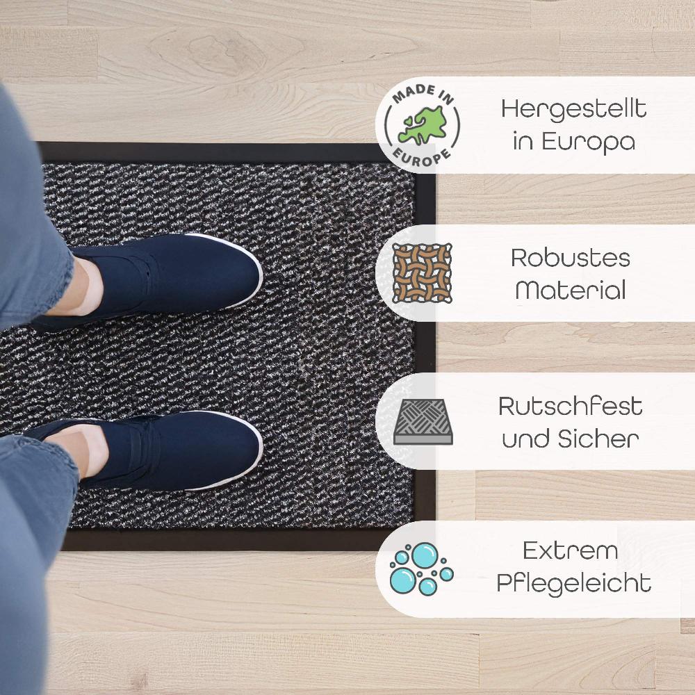 wohndirekt Premium Schmutzfangmatte – Rutschfeste Türmatte in 5 Größen Clearance-Verkauf