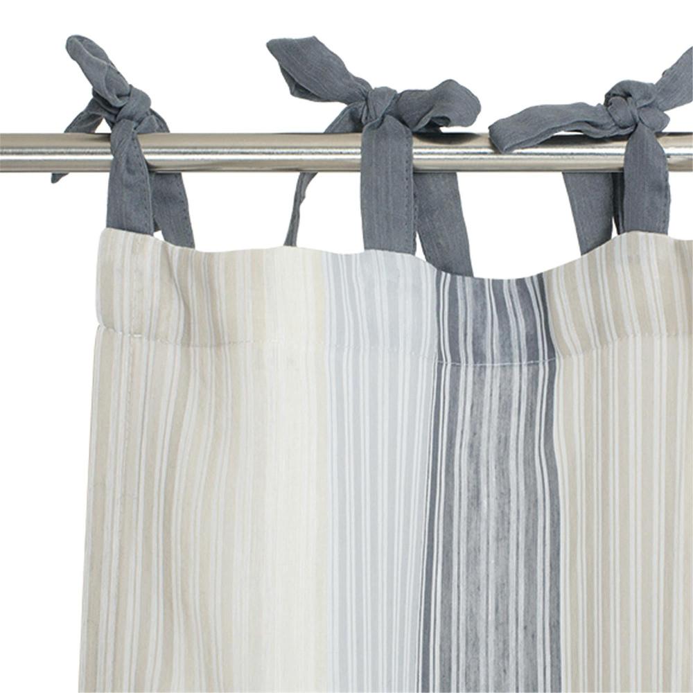 wohndirekt Fertigvorhang Stroke • mit Gardinenband • halbtransparent • 130x250cm Black Friday Preise