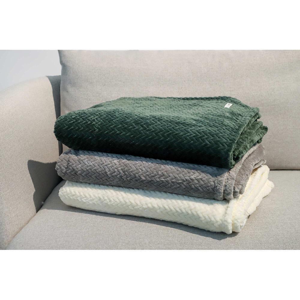 wohndirekt Set aus Kuscheldecke & Kissenhülle in Fleece 140x190cm + 45x45cm Nur für heute
