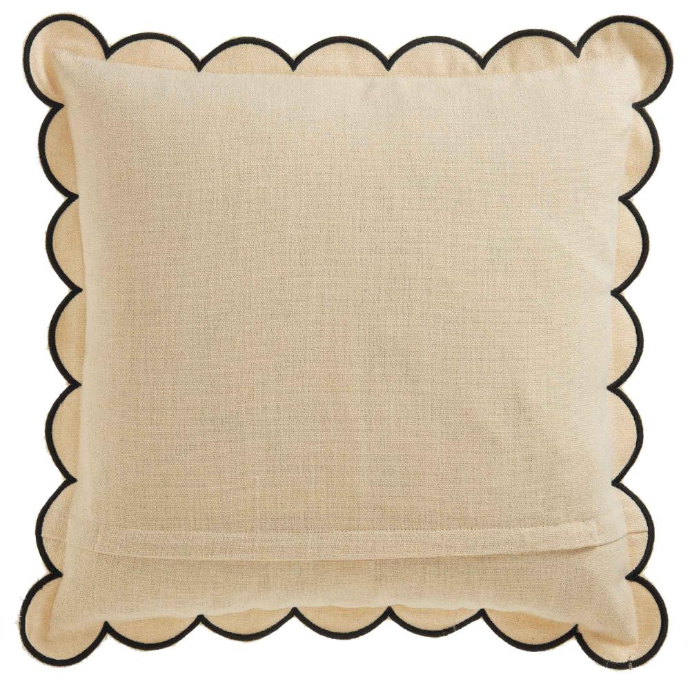 wohndirekt Zierkissenhülle Esprit Uni Beige mit Wellenkante Sonderangebot der Fabrik