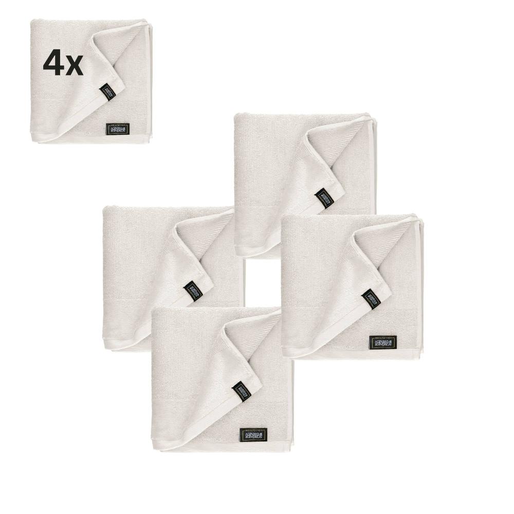 wohndirekt 4er Set Frottee Handtuch SENSE – Airtouch Qualität 100% Baumwolle 50x100 cm weich Kostenloser Versand international