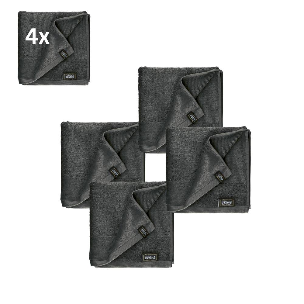 wohndirekt 4er Set Frottee Handtuch SENSE – Airtouch Qualität 100% Baumwolle 50x100 cm weich Kostenloser Versand international