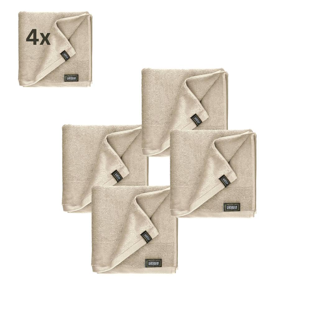 wohndirekt 4er Set Frottee Handtuch SENSE – Airtouch Qualität 100% Baumwolle 50x100 cm weich Kostenloser Versand international