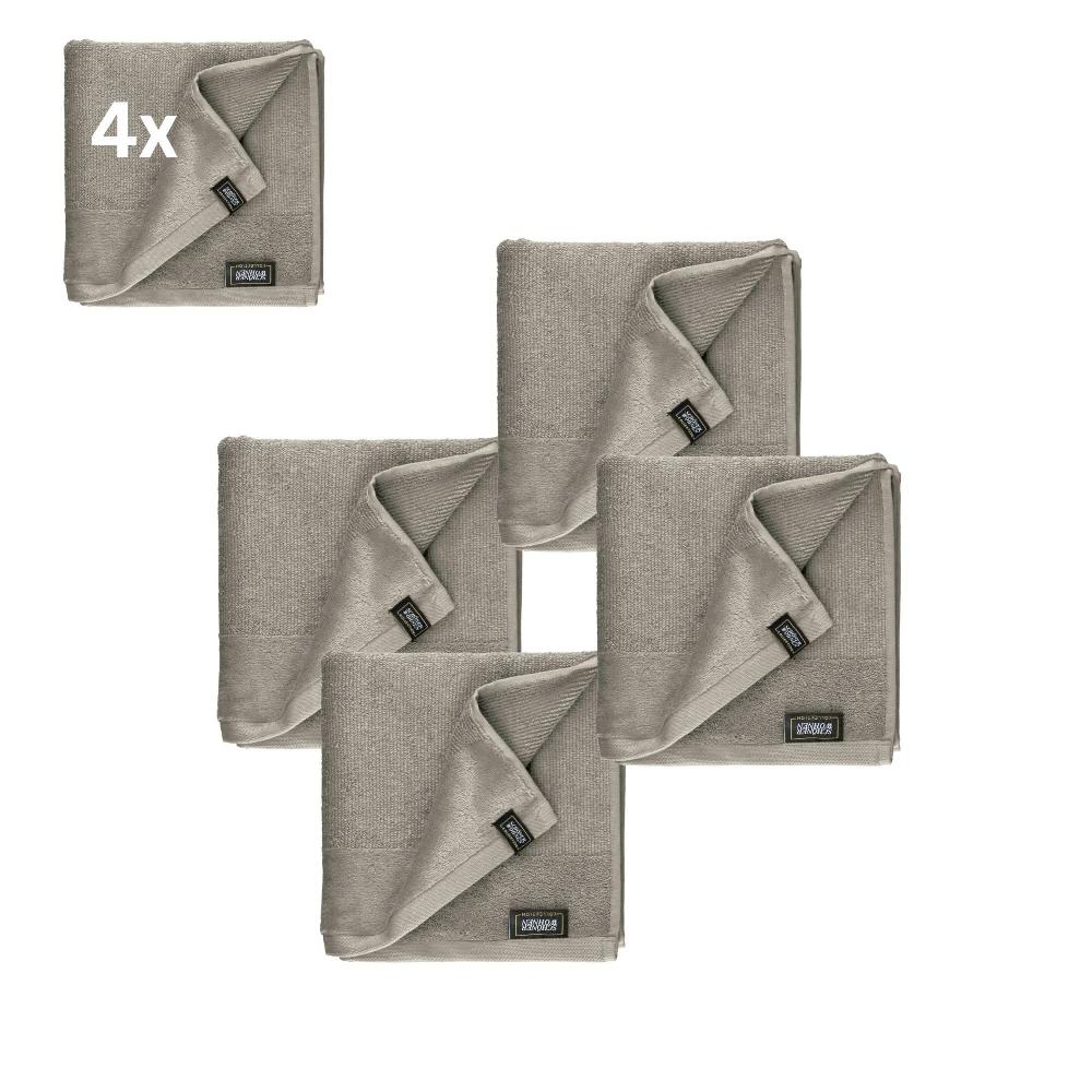 wohndirekt 4er Set Frottee Handtuch SENSE – Airtouch Qualität 100% Baumwolle 50x100 cm weich Kostenloser Versand international